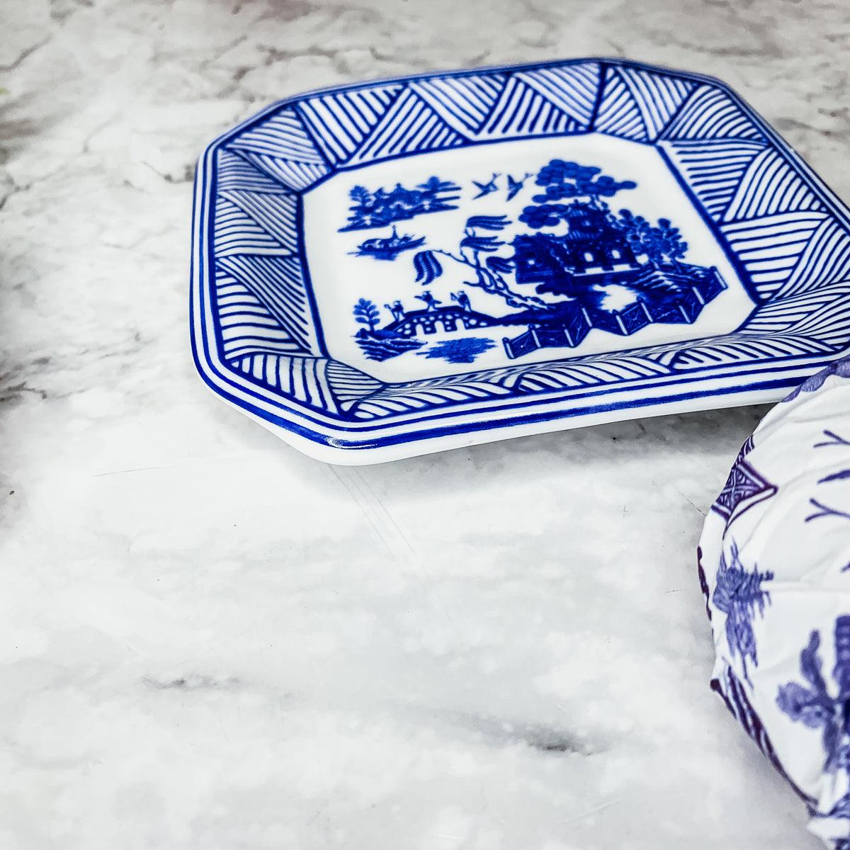Chinoiserie Soap & Tray Set