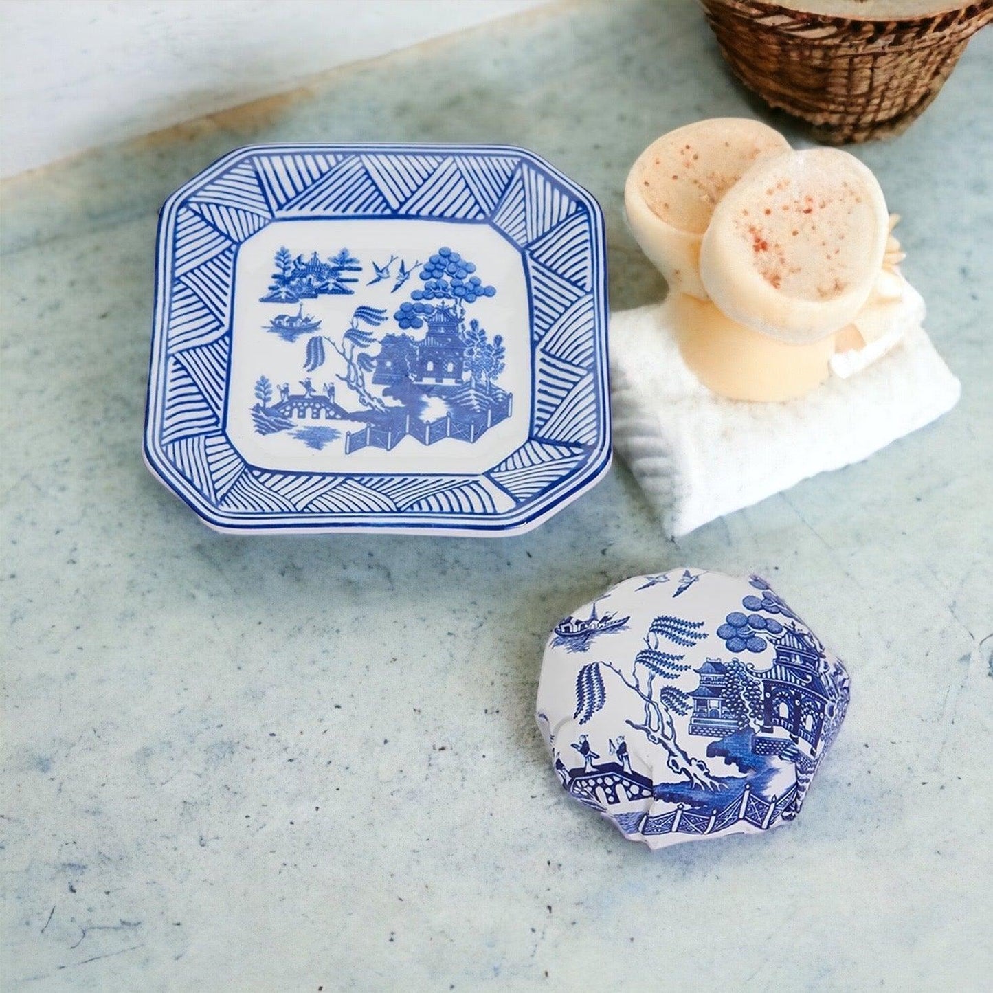 Chinoiserie Soap & Tray Set