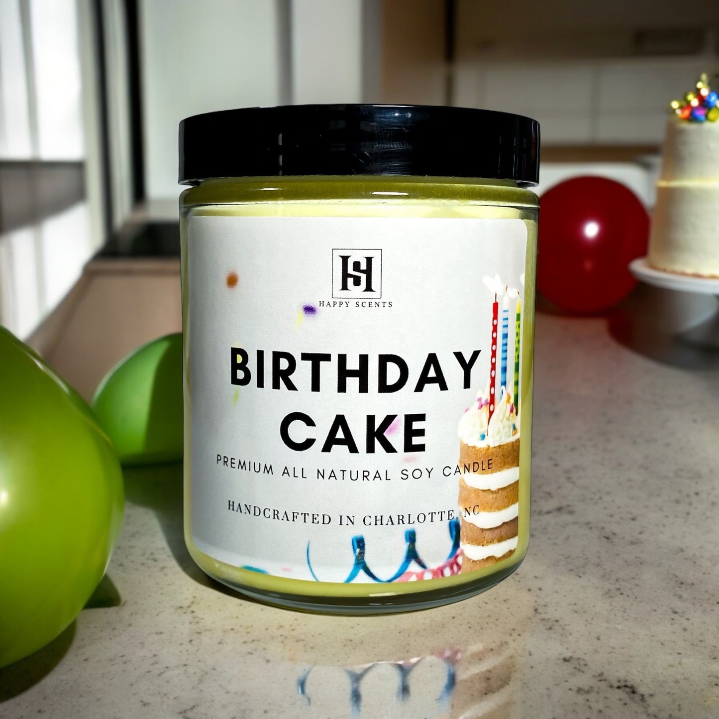 birthday cake soy candle