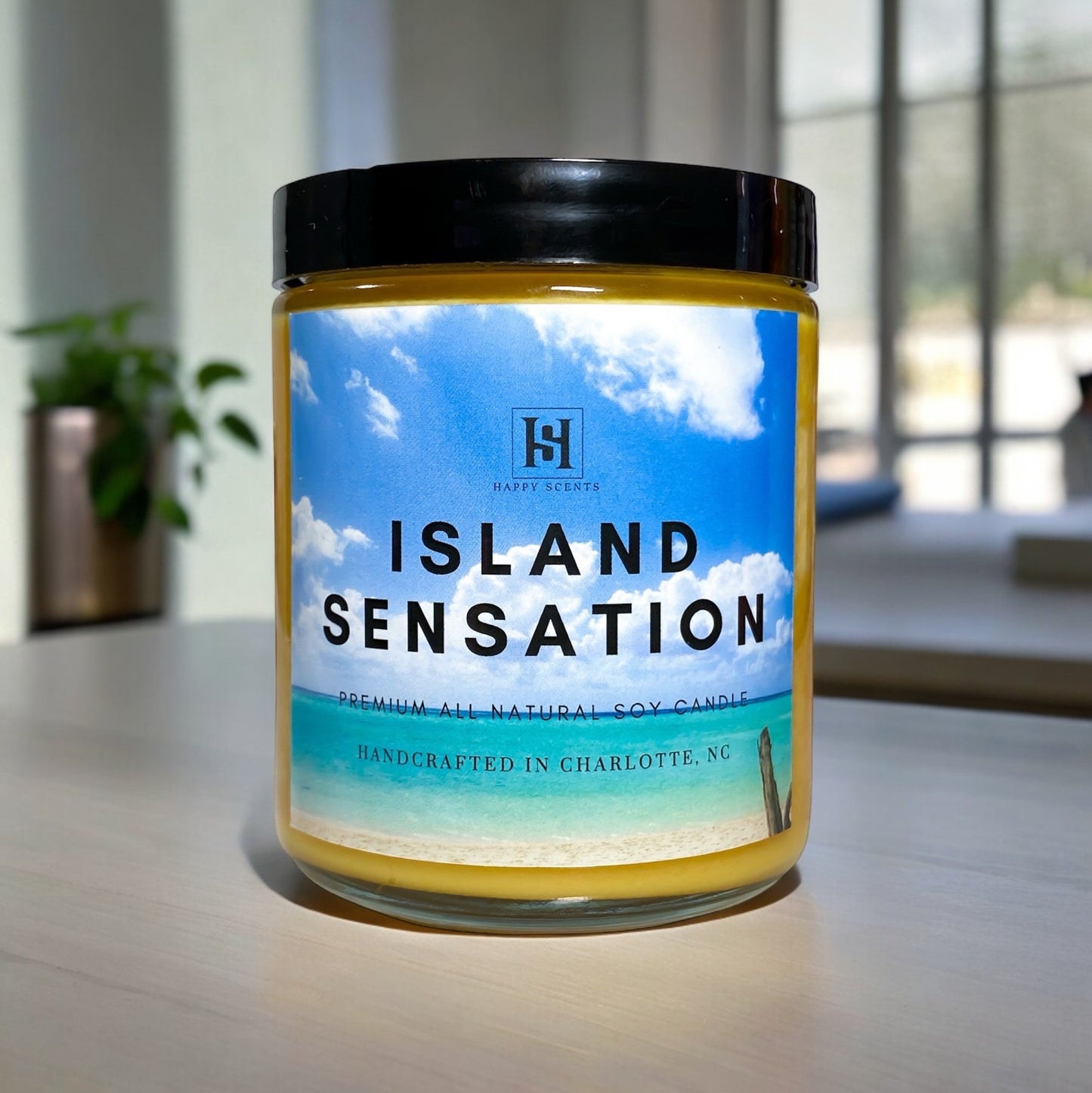 Island Sensation Jar candle by Happy Scents