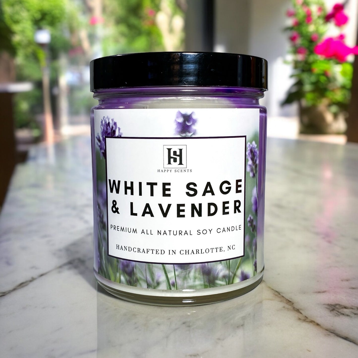 White Sage & Lavender Soy Candle
