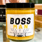 Boss Man Soy Candle hand poured by Happy Scents