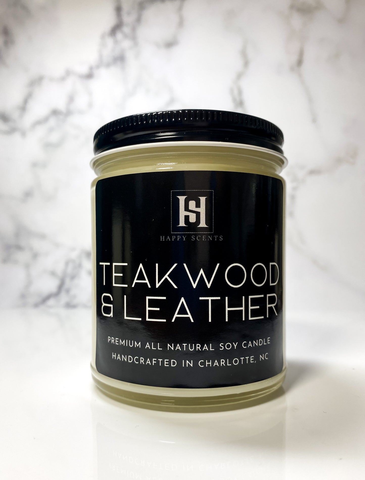 Teakwood & Leather Jar Candle