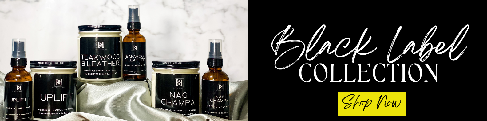 Happy Scents Black Label collection consists of rich and luxurious fragrances.