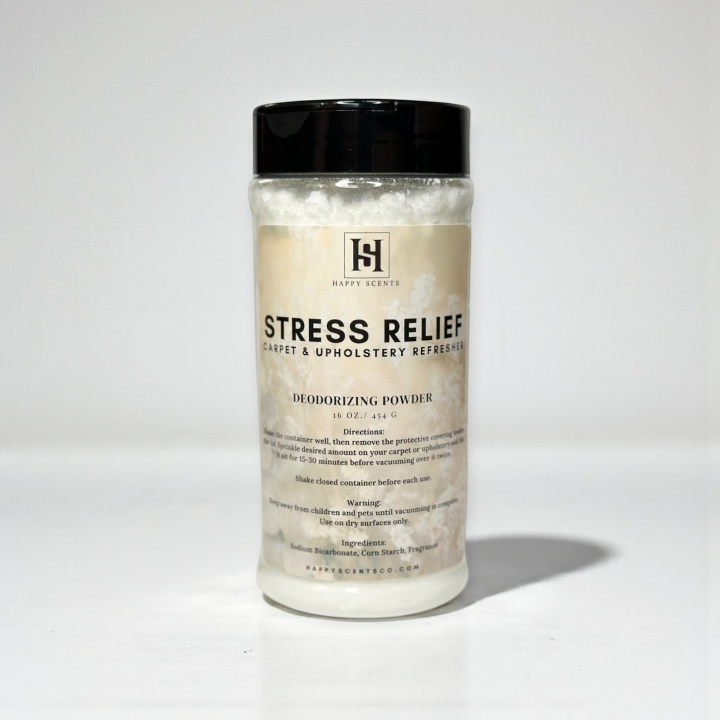 Container of Carpet Powder with the Stress Relief fragrance