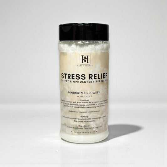 Container of Carpet Powder with the Stress Relief fragrance