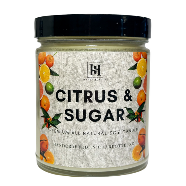 Citrus & Sugar Jar Candle | Happy Scents
