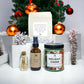 Holiday Gift box. Candle gift set. 