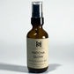 Bottle of Matcha Glow Room & Linen Mist by Happy Scents on a white background