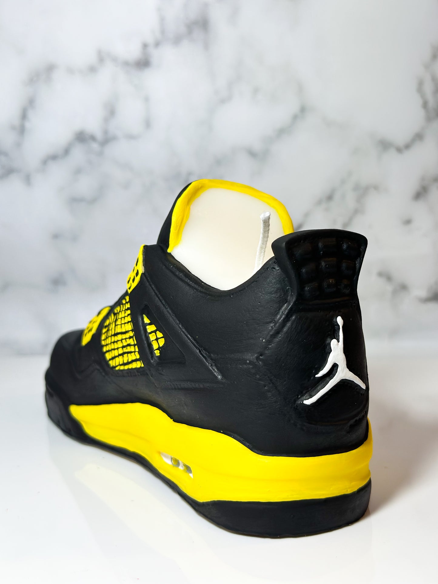 AJ4 Sneaker Candle Black and Yellow