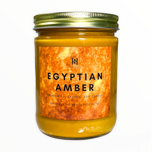 Egyptian Amber Jar Candle-Large