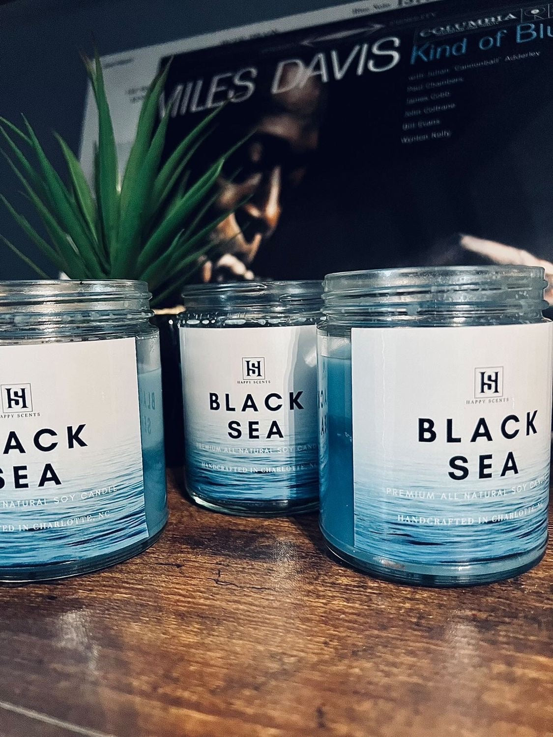 Black Sea Soy Candles Handpoured by Happy Scents 
