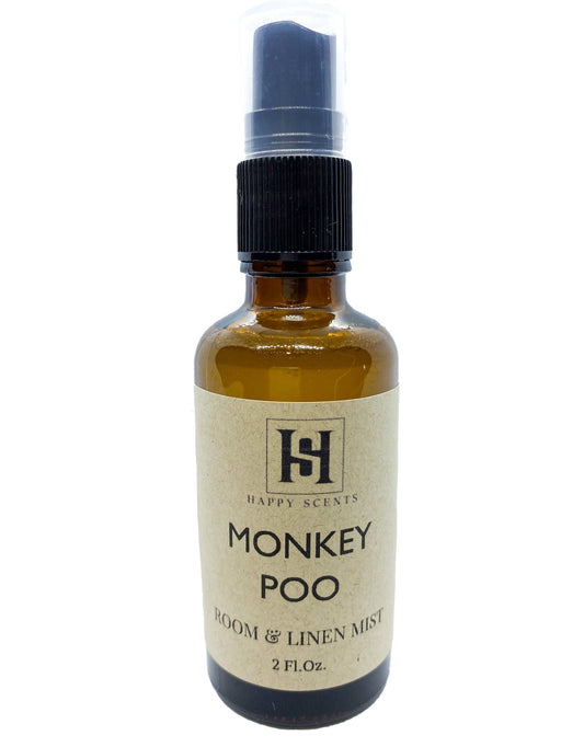 Monkey Poo Room & Linen Mist. Tropical scented room and linen spray.