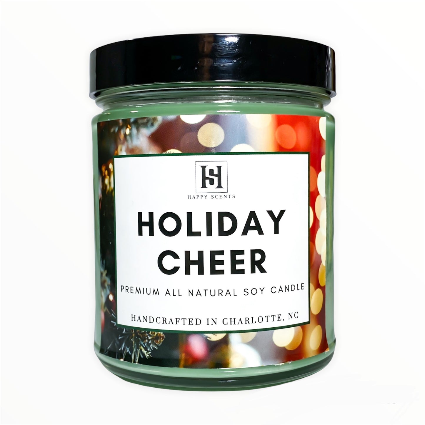 Holiday Cheer Soy Candle. Handpoured Luxury candle