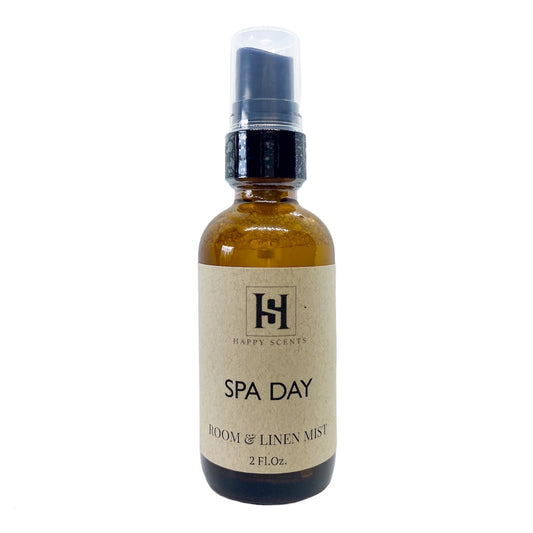 Spa Day Room & Linen Mist. Hand Poured Room and Linen Spray that is non-toxic.