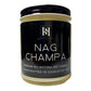 Nag Champa candle featured in Happy Scents Black Label Collection.