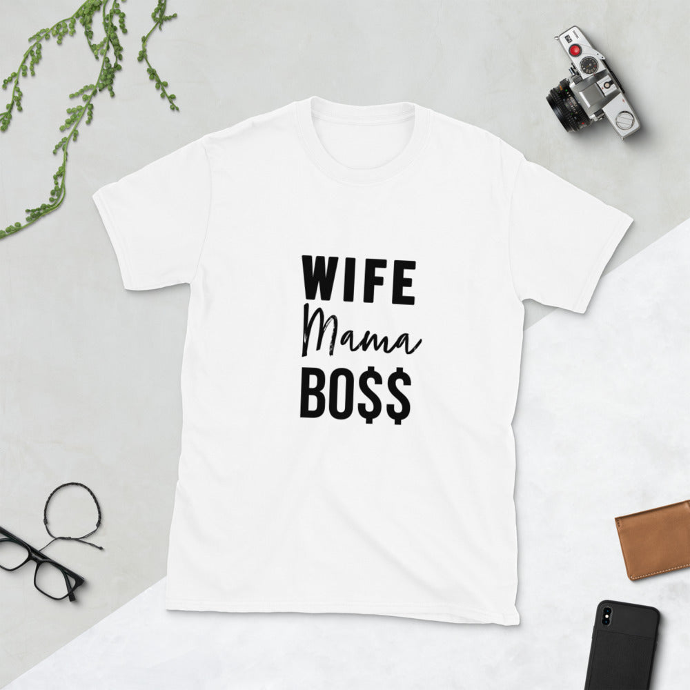 Wife Mama Boss Short-Sleeve Unisex T-Shirt