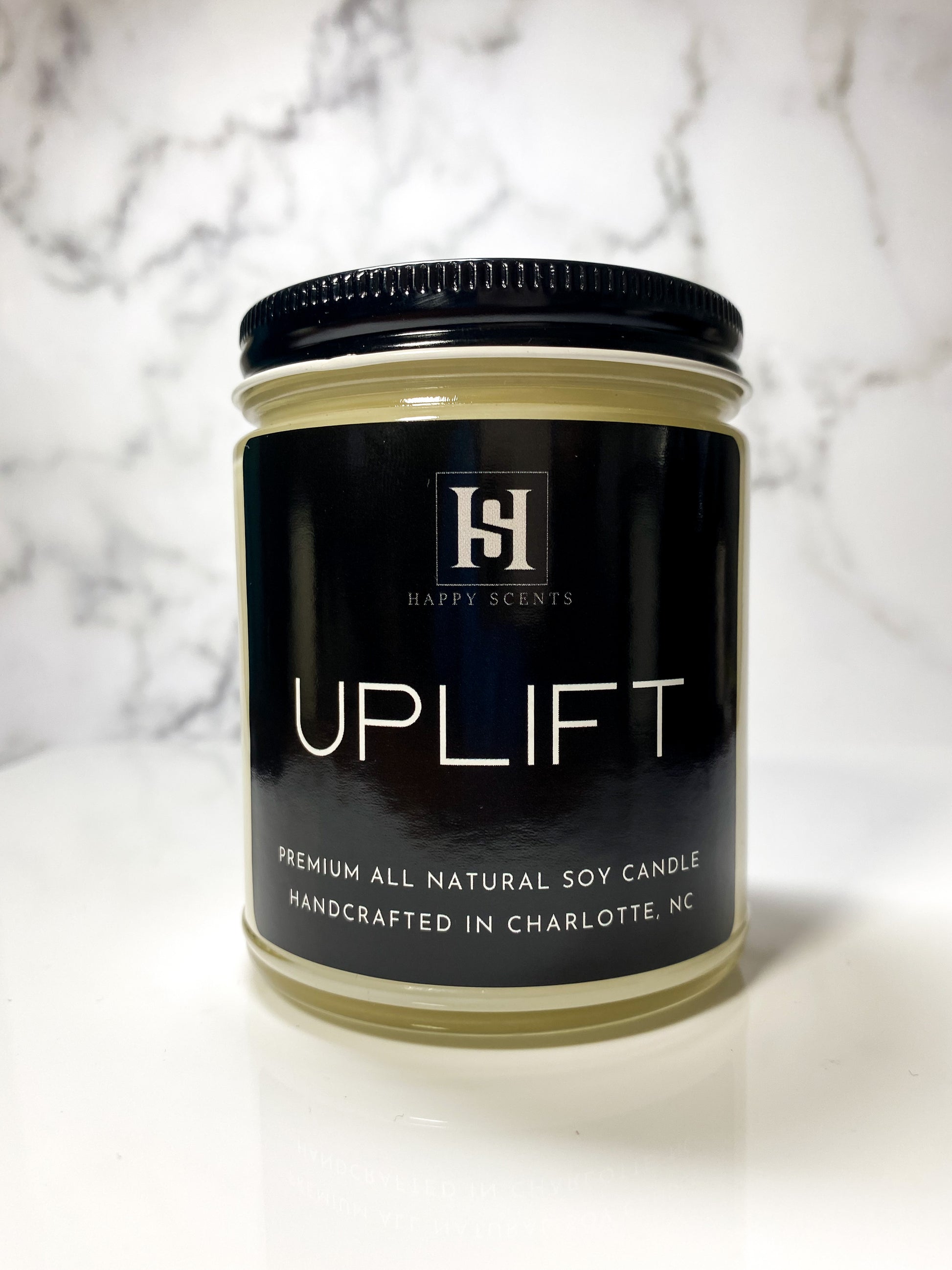 Uplift candle by Happy Scents. Black Label collection.